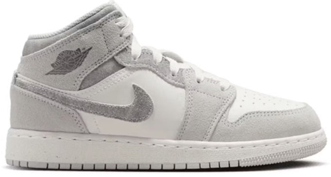 Jordan 1 Mid SE Neutral Grey Sail (GS) SZ 7Y MISSING LID