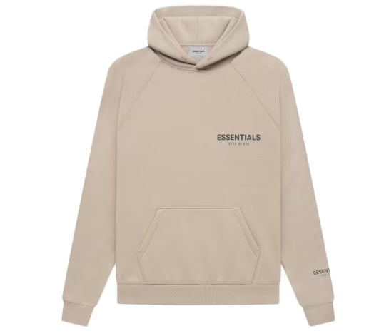 Fear of God Essentials Core Collection Pullover Hoodie String/Tan Sz XL