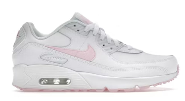 Nike Air Max 90 LTR White Pink Foam (GS) SZ 6.5Y (NO LID)