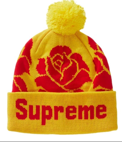 Supreme Rose Beanie Yellow
