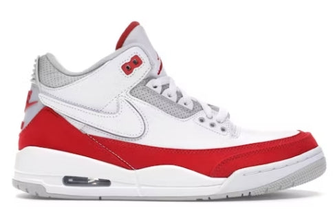 Jordan 3 Retro Tinker White University Red Sz 10 NO BOX USED