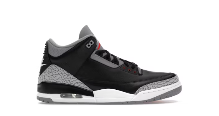 Jordan 3 Retro OG Black Cement  Sz 9.5