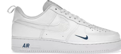 Nike Air Force 1 Low Reflective Swoosh White Blue NO LID SZ 12.5