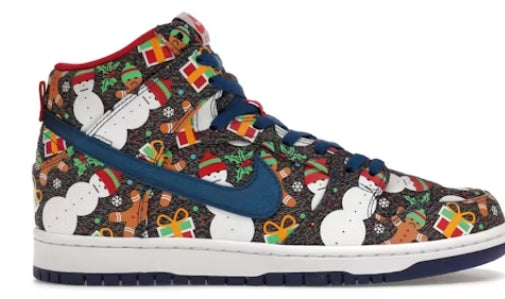 Nike SB Dunk High Concepts Ugly Christmas Sweater (2017) SZ 9