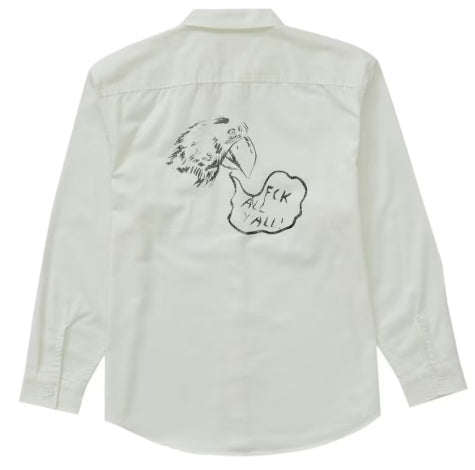 Supreme Raymond Pettibon Work Shirt White (SZ L)