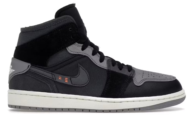 Jordan 1 Mid Craft Inside Out Black MISMATCHED SIZES 9 AND 9.5 NO BOX