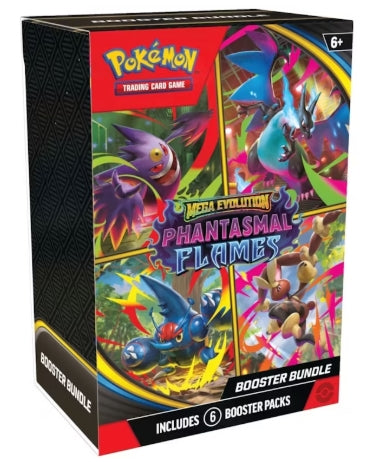 2025 Pokémon Mega Evolution Phantasmal Flames Booster Bundle