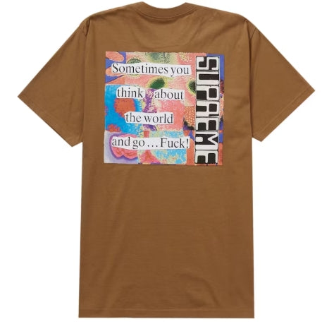 Supreme Static Tee Brown SZ L