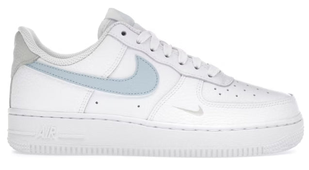 Nike Air Force 1 Low White Light Armory Blue Mini Swoosh (Women's) 7