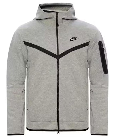 Nike Sportswear Tech Fleece Windrunner Full Zip Hoodie (FW24) Dark Grey Heather/Black SZ L