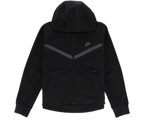 Nike Women's Tech Fleece Windrunner Full Zip Hoodie Black SZ S