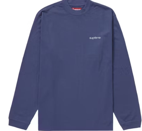 Supreme Mock Neck L/S Top (FW23) Navy SZ LARGE