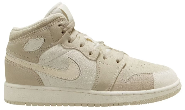 Jordan 1 Mid SE Craft Pale Ivory (GS) SZ 5.5Y DISCOLORATION