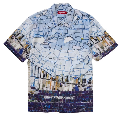 Supreme Mosaic S/S Shirt Multicolor SZ SMALL