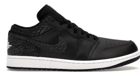 Jordan 1 Low SE Black Elephant SZ 7M (NO LID)