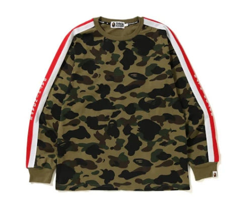 BAPE Logo Tape 1st Camo Long Sleeve Tee Sz Large (Pre-Owned)