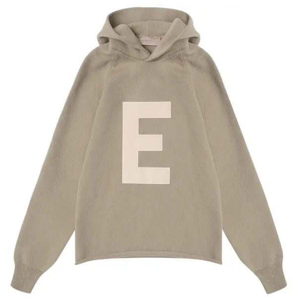 Fear of God Essentials Kids Big E Knit Hoodie 'Seafoam' SZ 8