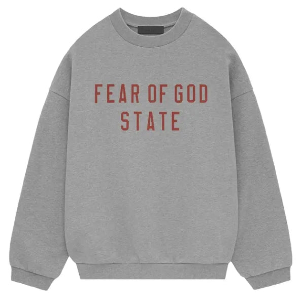 Fear of God Essentials Fleece Crewneck 'Dark Heather' SZ XL