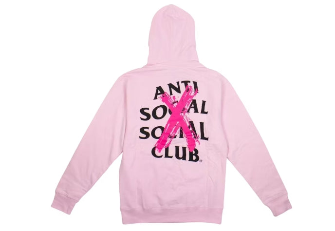 Anti Social Social Club Cancelled Hoodie Pink Sz Small