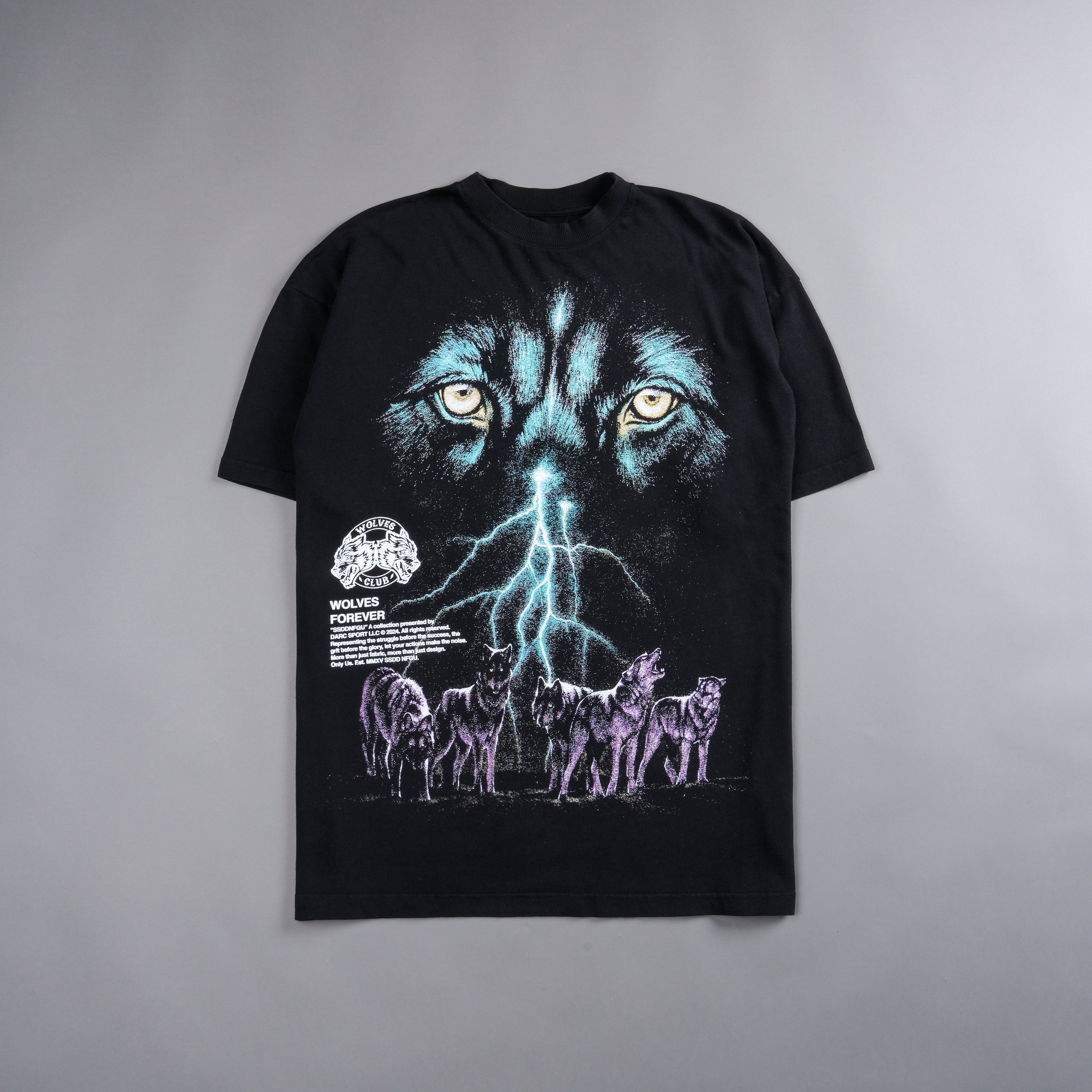 Darc Sport Eyes of the Storm Oversized Unisex Tee Black Sz M