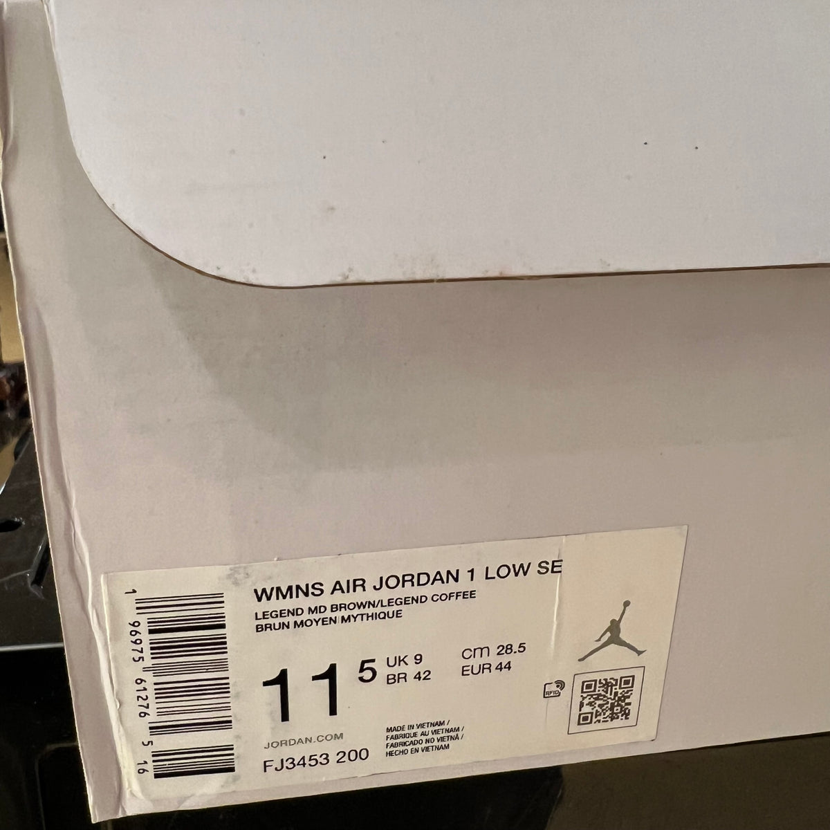 Jordan 1 Low SE Legend Coffee (Women's) used