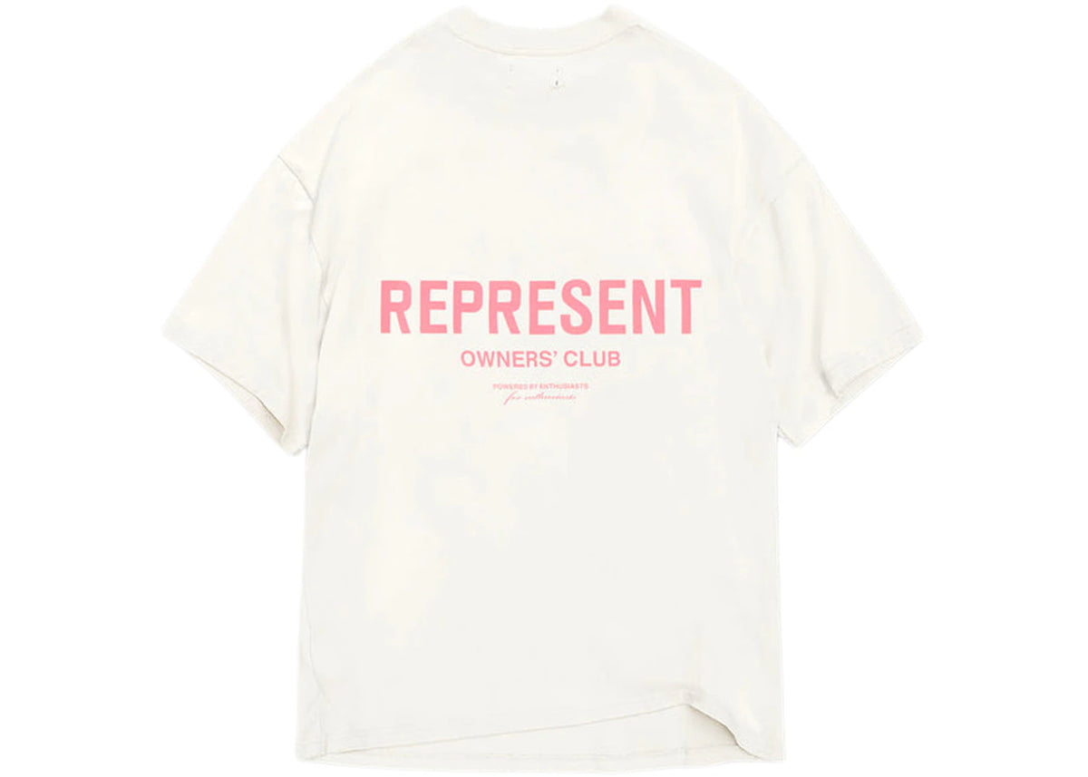Represent Owners Club T-Shirt Flat White/Bubblegum
