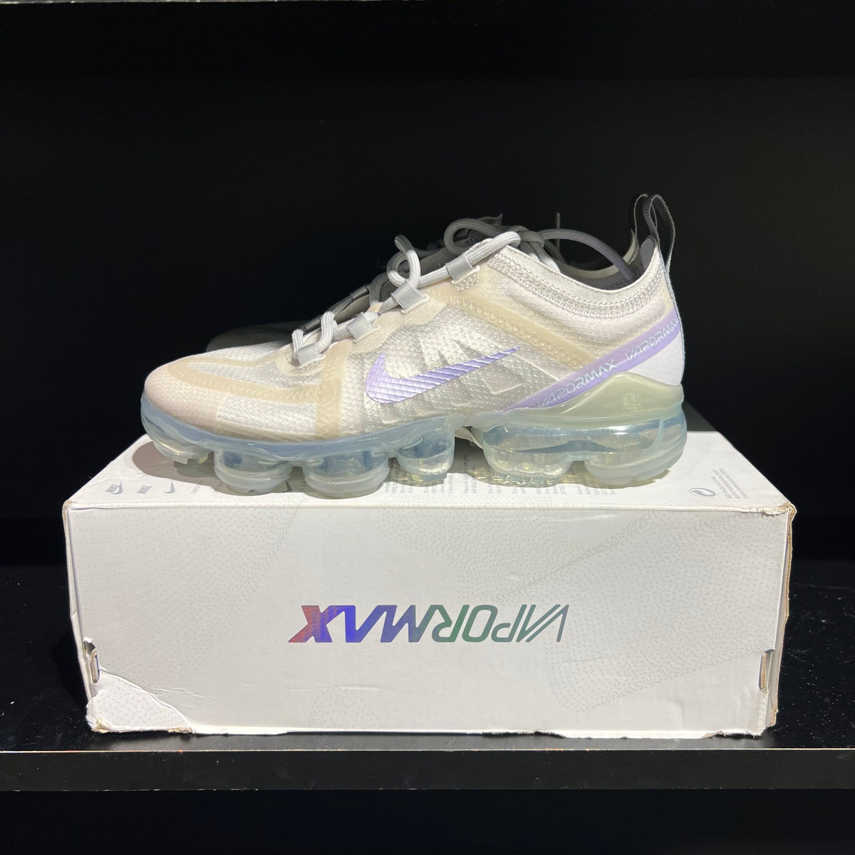 Nike Air VaporMax 2019 SE Vast Grey Purple Agate (Women's) Missing lid