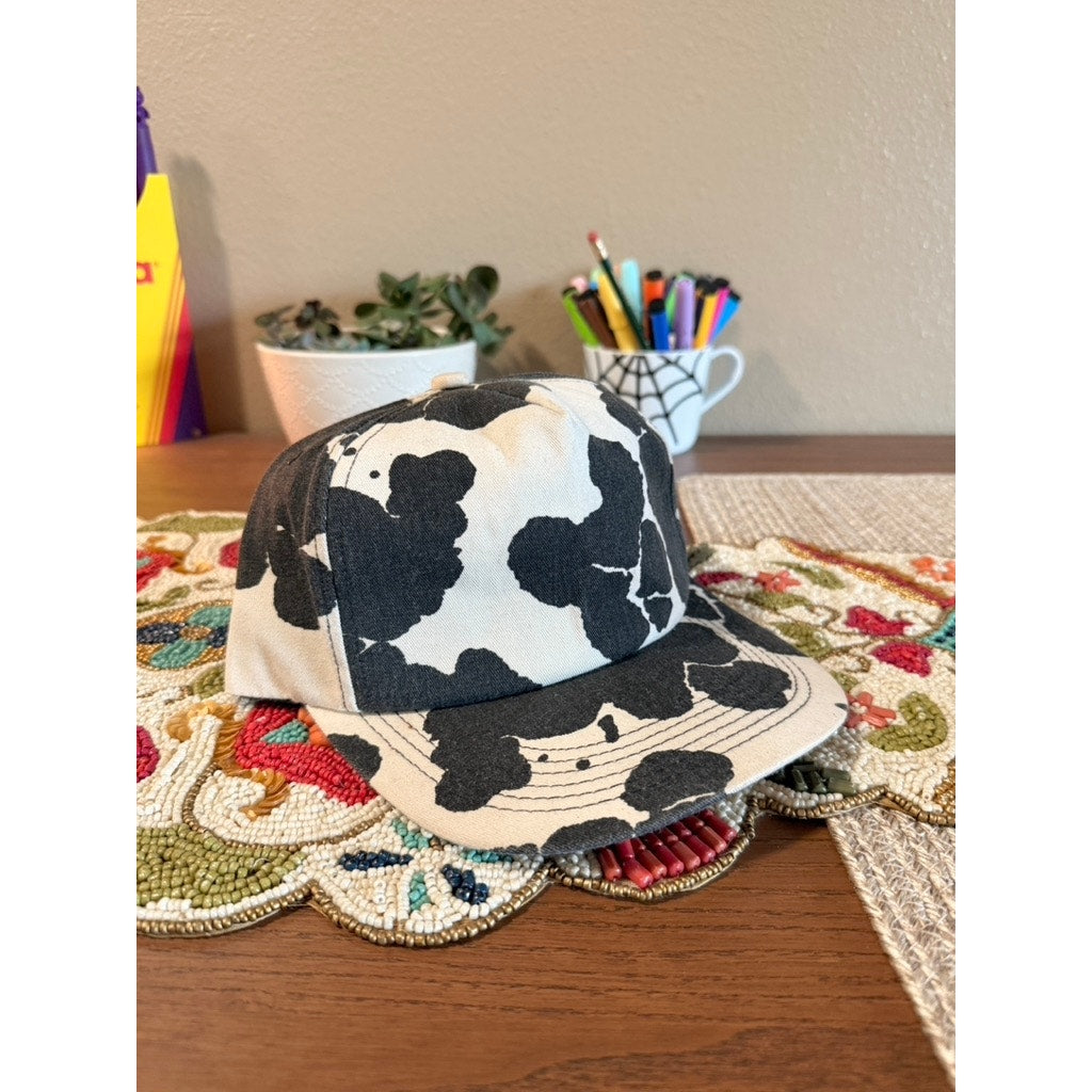 80s American Legend Cow Print Hat
