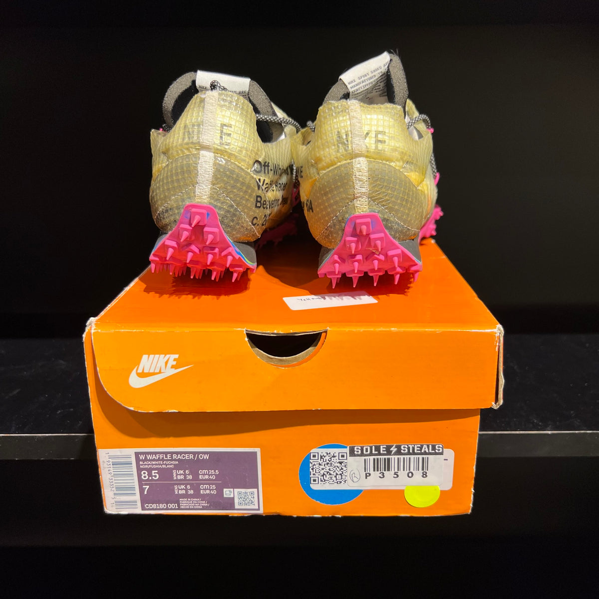 Nike Waffle Racer Off-White Black (Women's) used