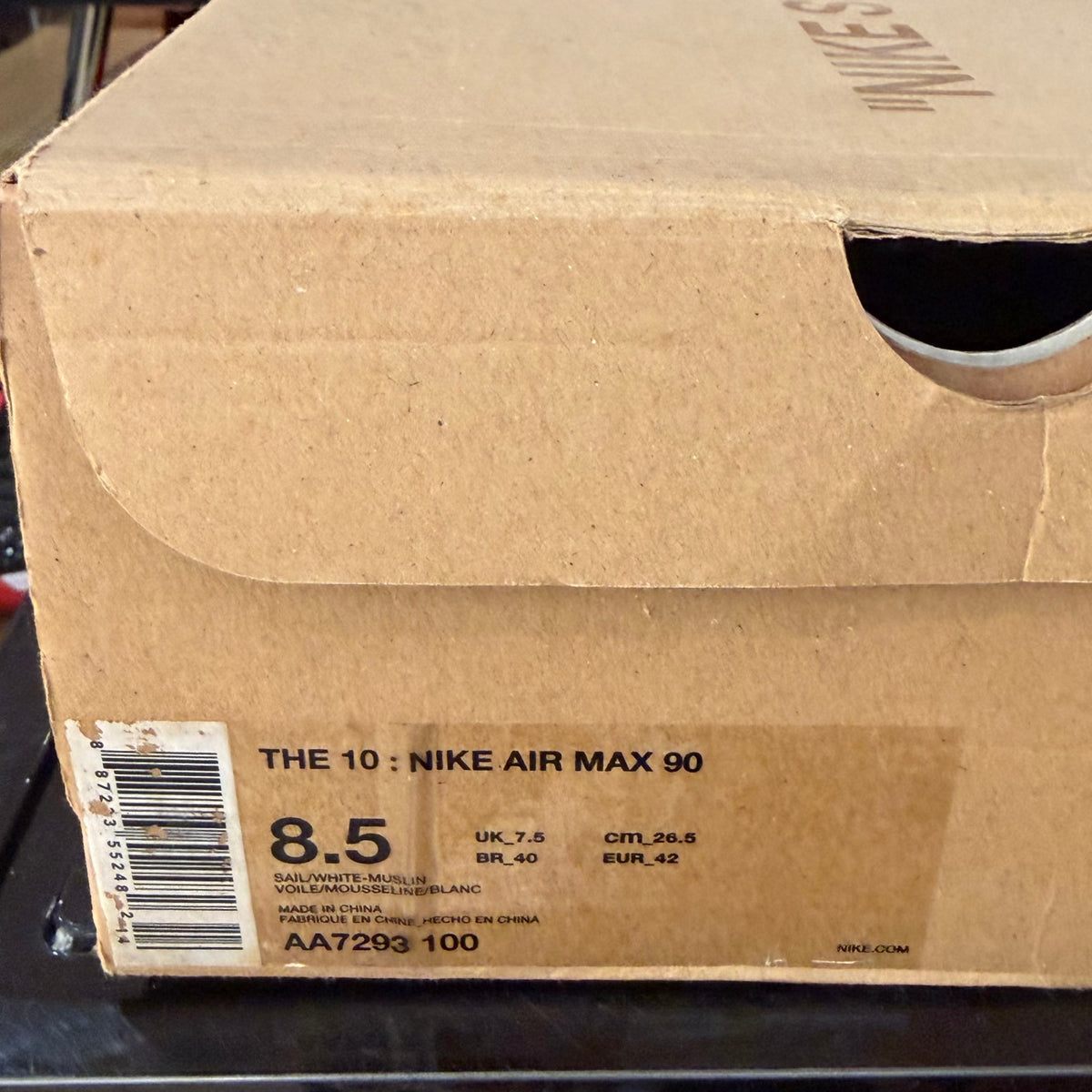 Nike Air Max 90 Off-White (New but yellowing)