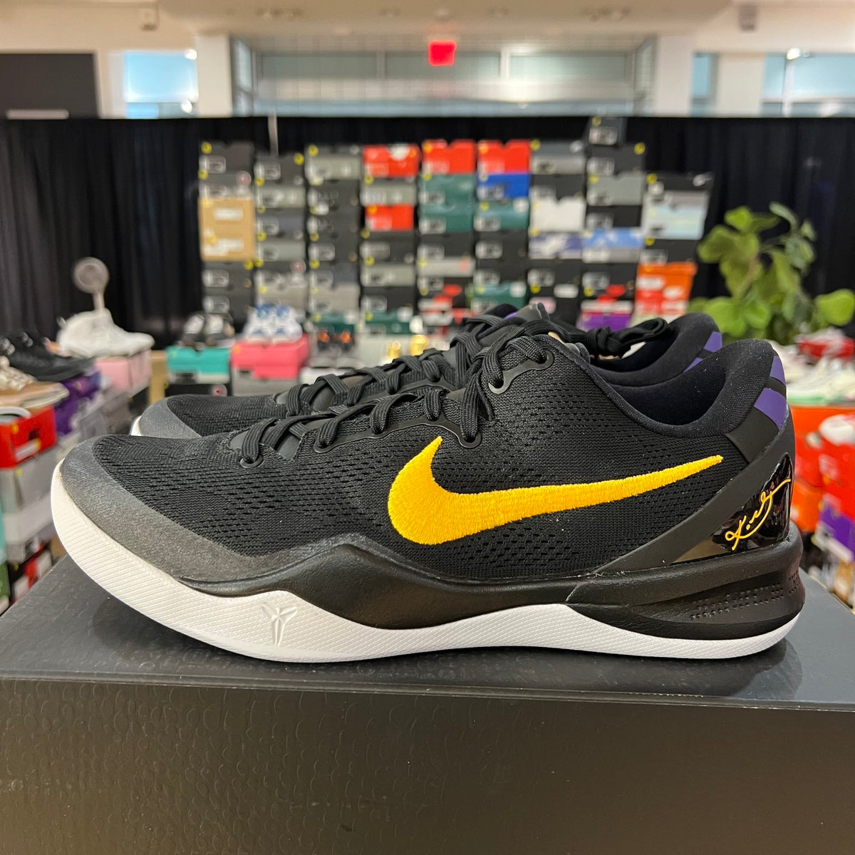 Nike Kobe 8 Protro Lakers Away used rep box