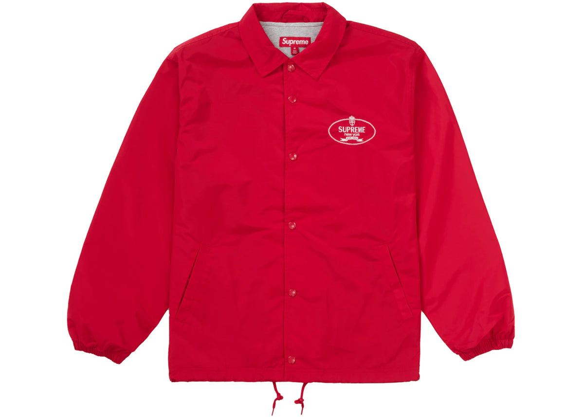 Supreme Crest Coaches Jacket Red