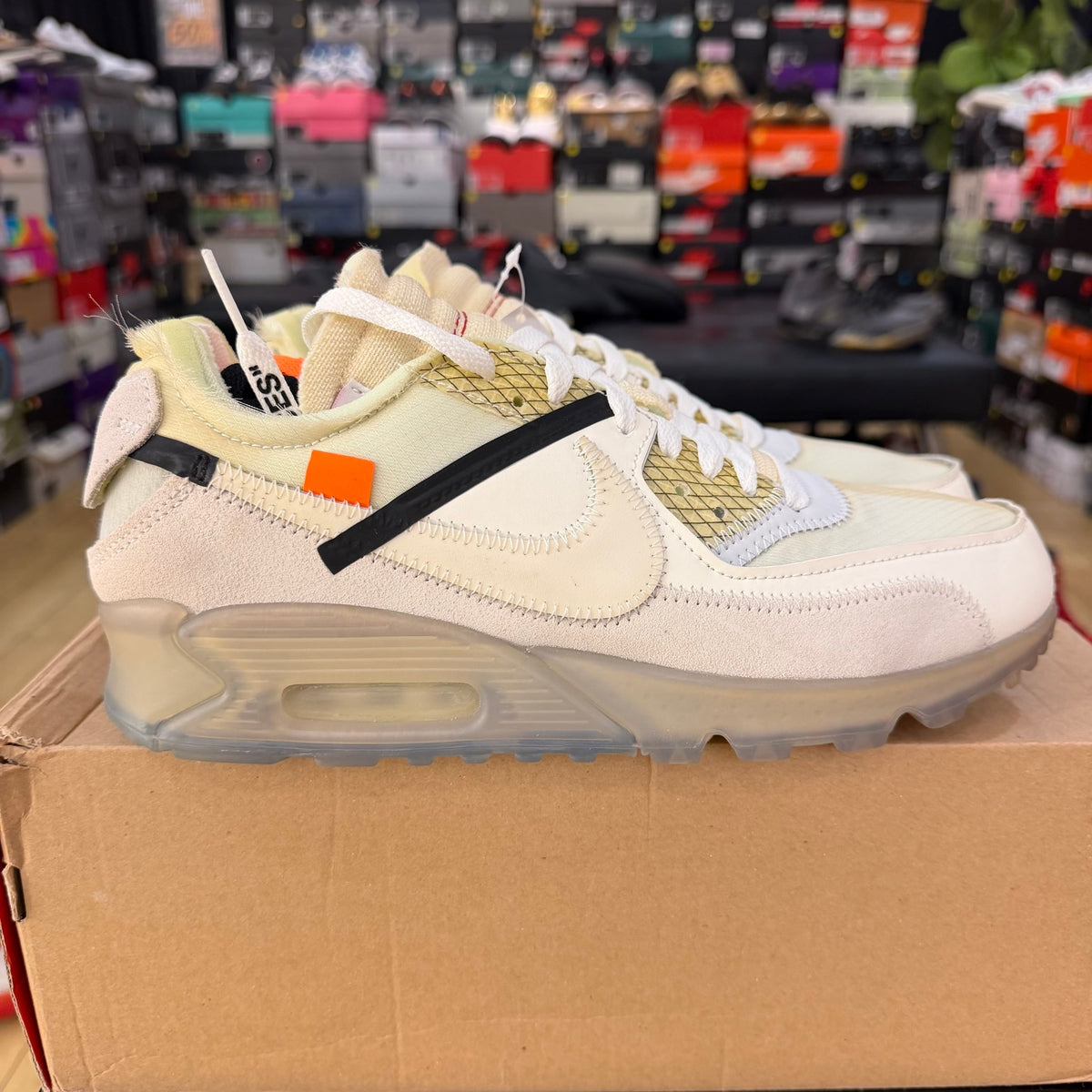 Nike Air Max 90 Off-White (New but yellowing)