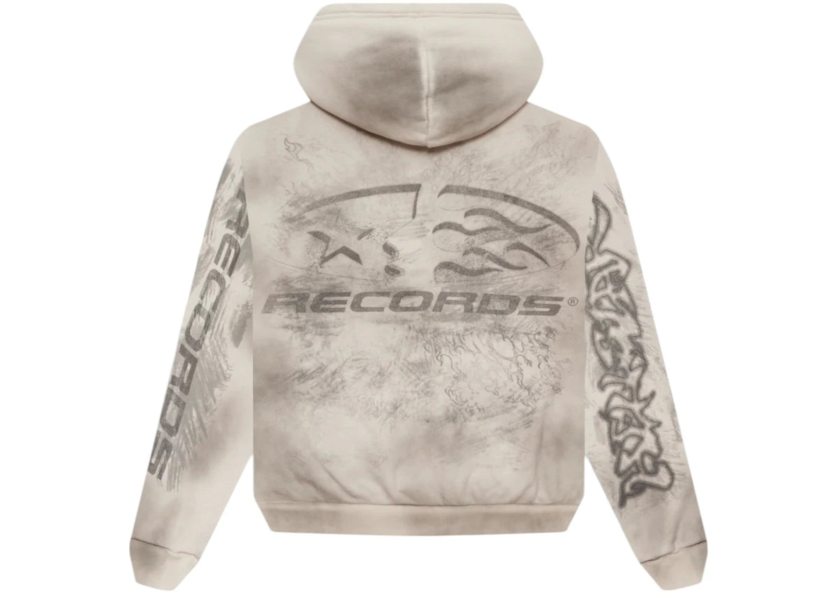 Hellstar Hstar Records Hoodie White