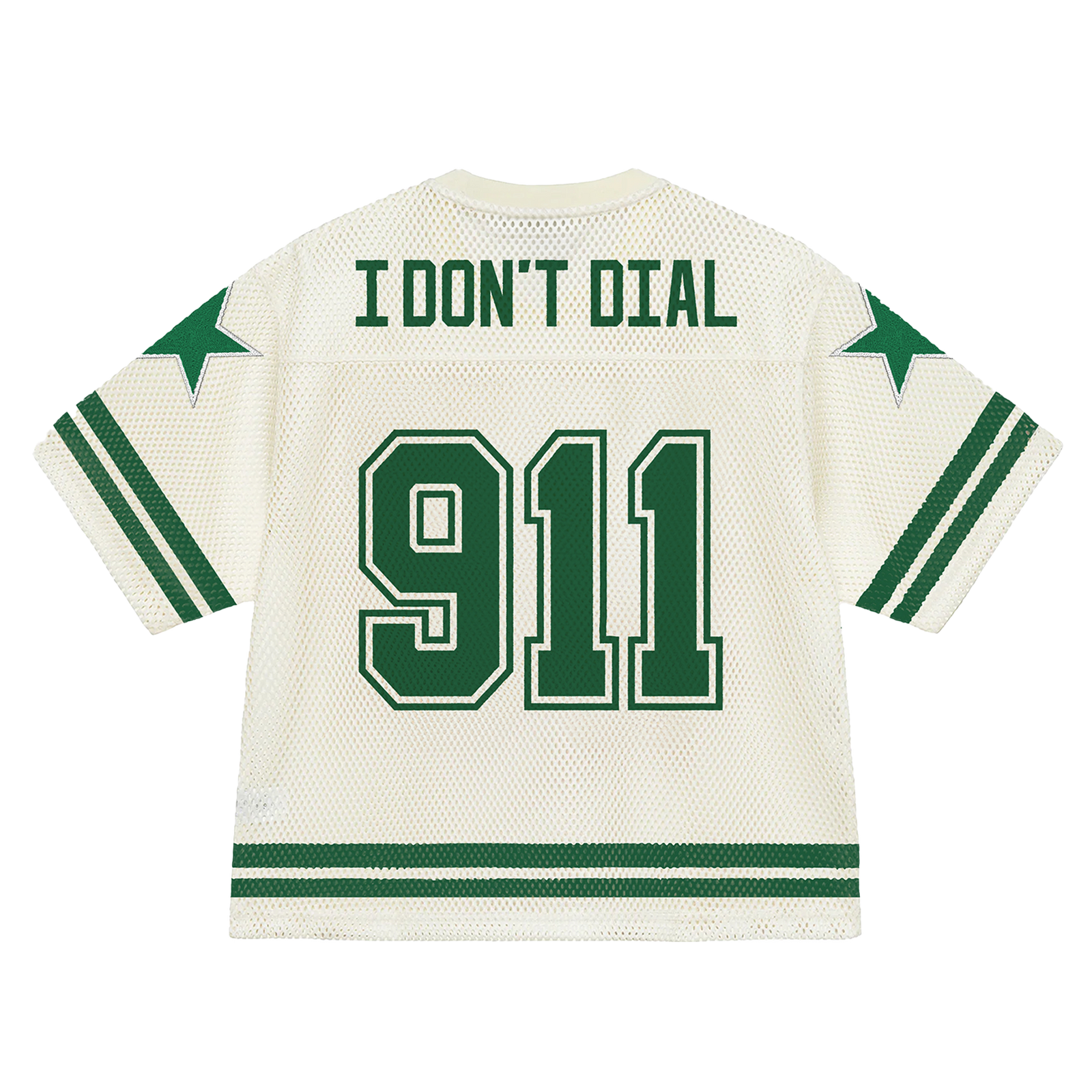 Bravest Cream 911 Football Jersey Green Sz L