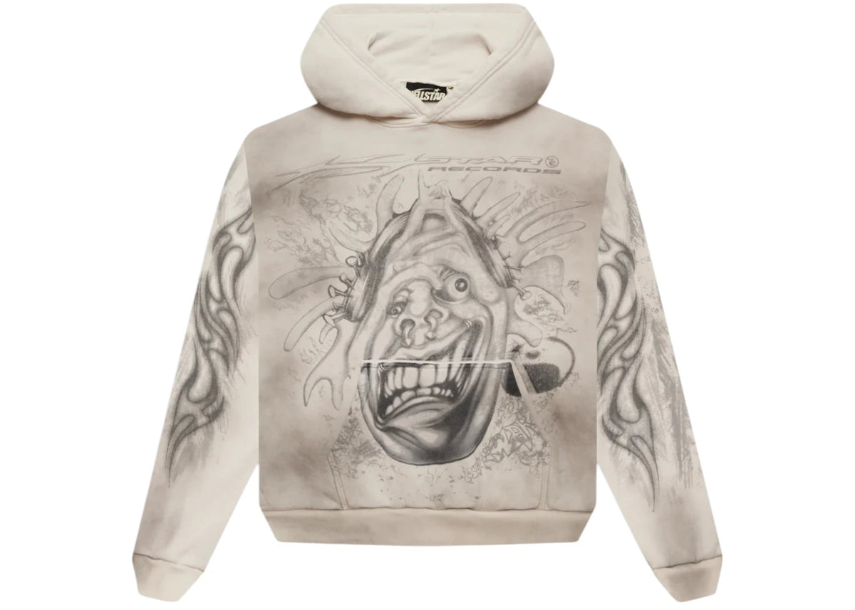 Hellstar Hstar Records Hoodie White