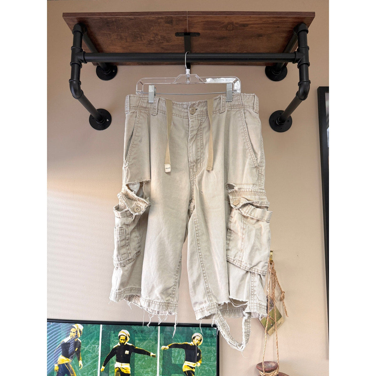 Y2K OTB Thrashed Cargo Shorts