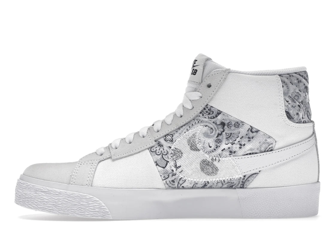 Nike SB Zoom Blazer Mid Premium Floral White Grey