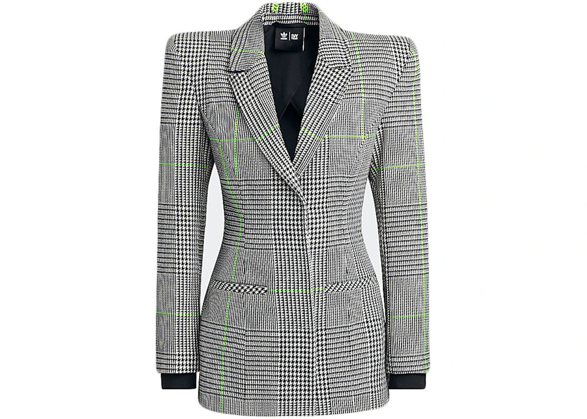 adidas Ivy Park Halls of Ivy Suit Jacket White/Black/Semi Solar Slime