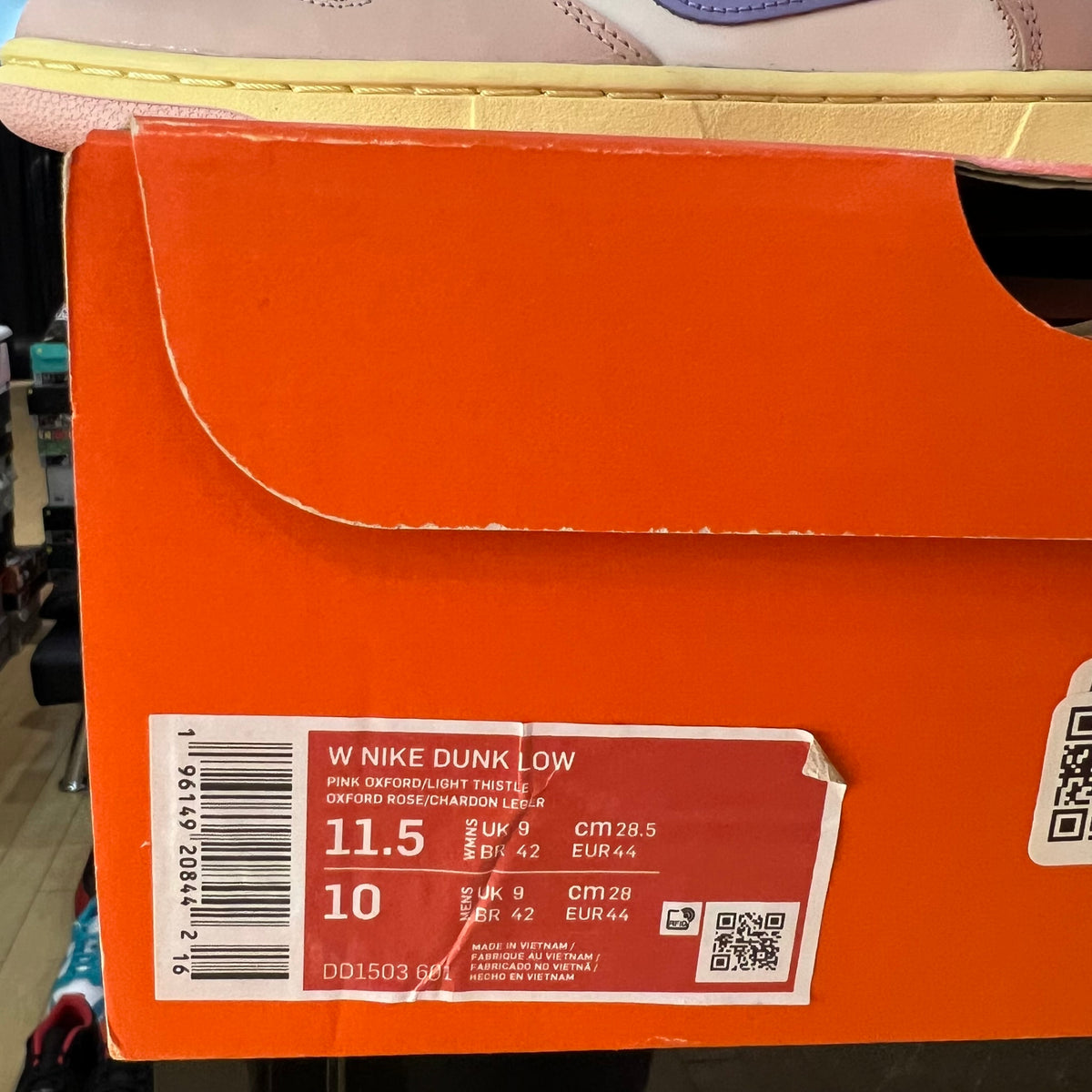 Nike Dunk Low Pink Oxford (Women's) used