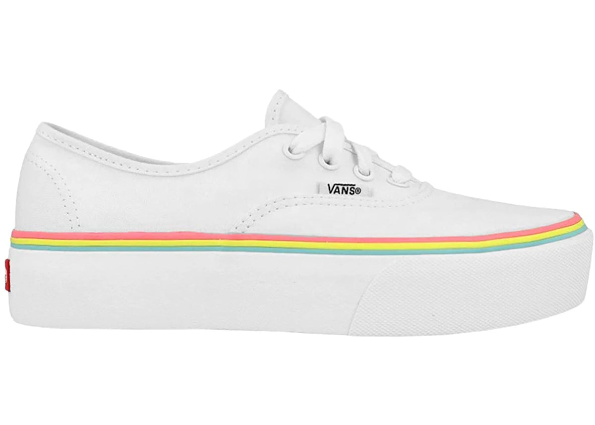 Vans Authentic Platform 2.0 Rainbow Foxing White (Women's)