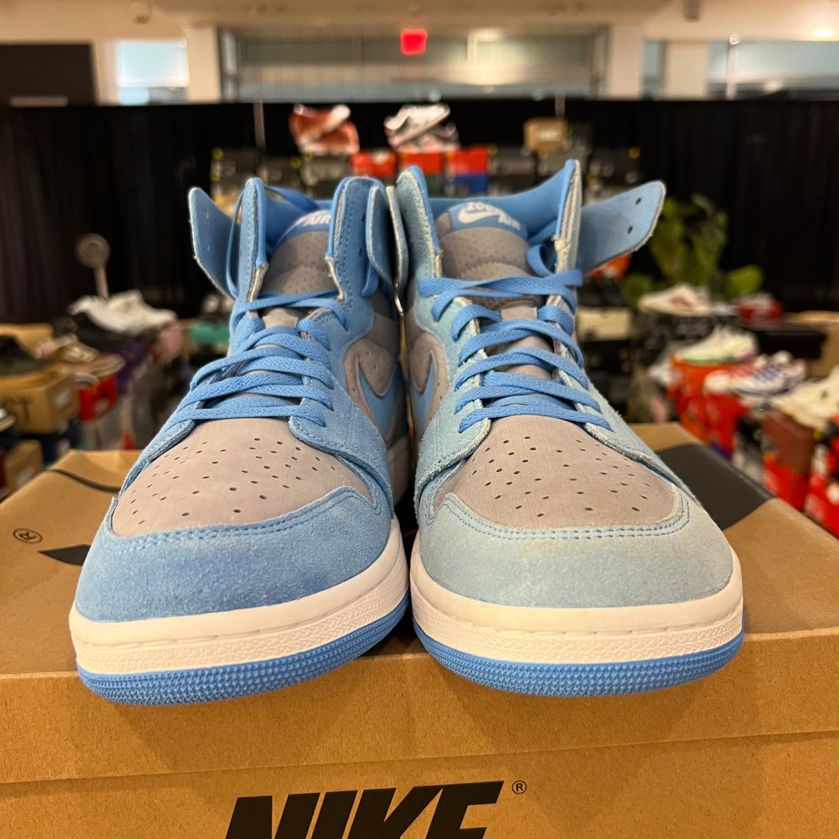 Jordan 1 High Zoom Air CMFT 2 Cement University Blue used yellowing