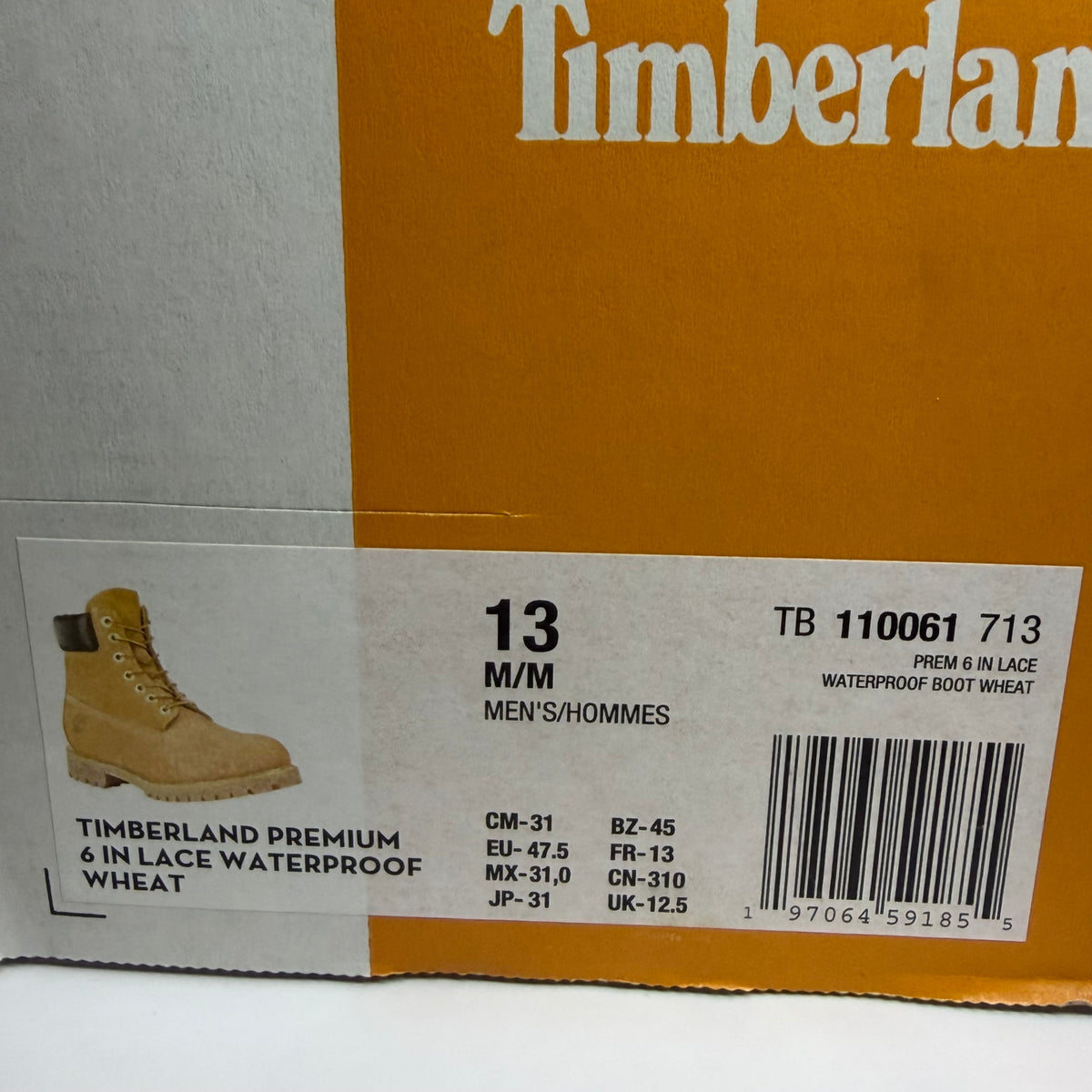 Timberland 6" Premium Waterproof Boot Wheat