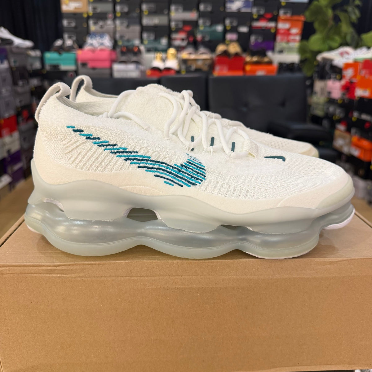 Nike Air Max Scorpion FK White Geode Teal Used VNDS