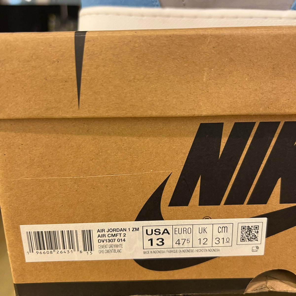 Jordan 1 High Zoom Air CMFT 2 Cement University Blue used yellowing