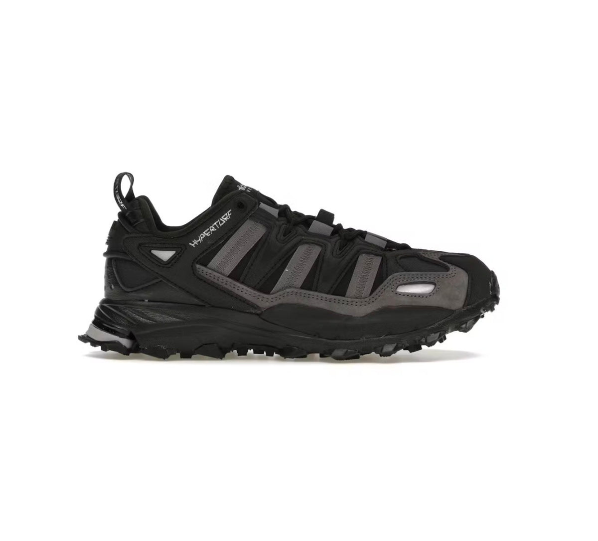 adidas Hyperturf Core Black Silver Metallic Trace Grey