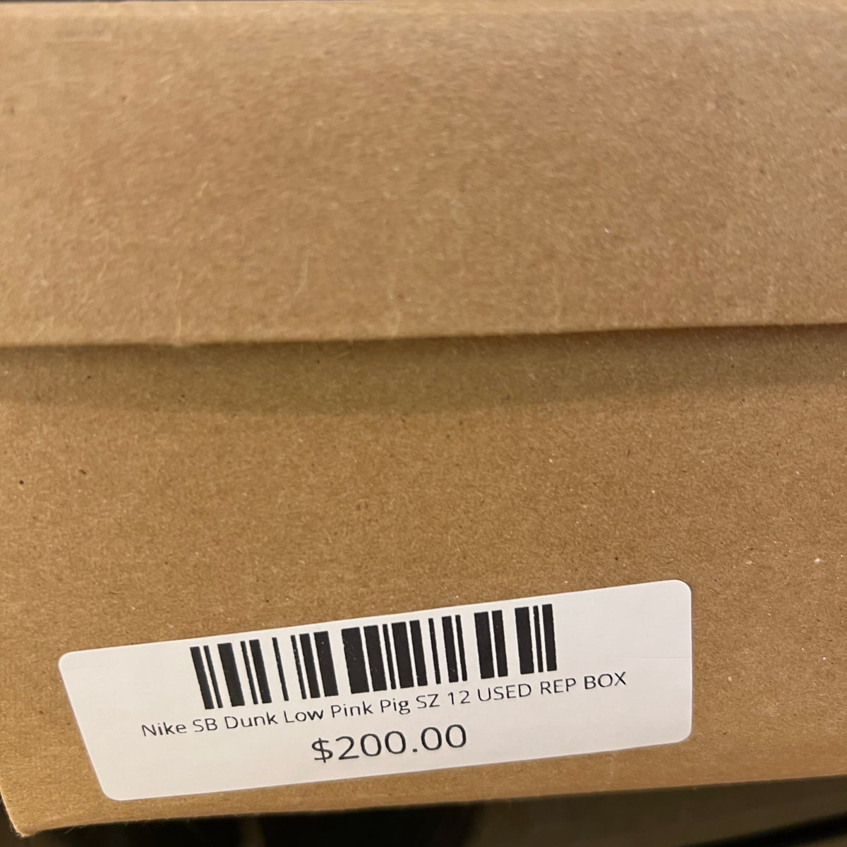 Nike SB Dunk Low Pink Pig used rep box