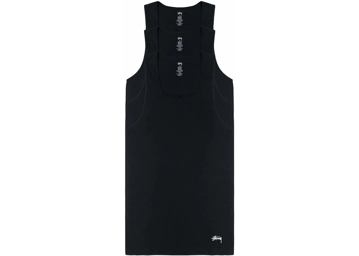 Stussy Tank Tops (3 Pack) Black