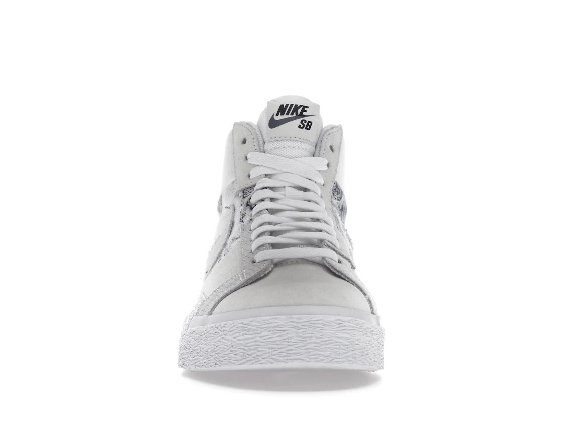 Nike SB Zoom Blazer Mid Premium Floral White Grey