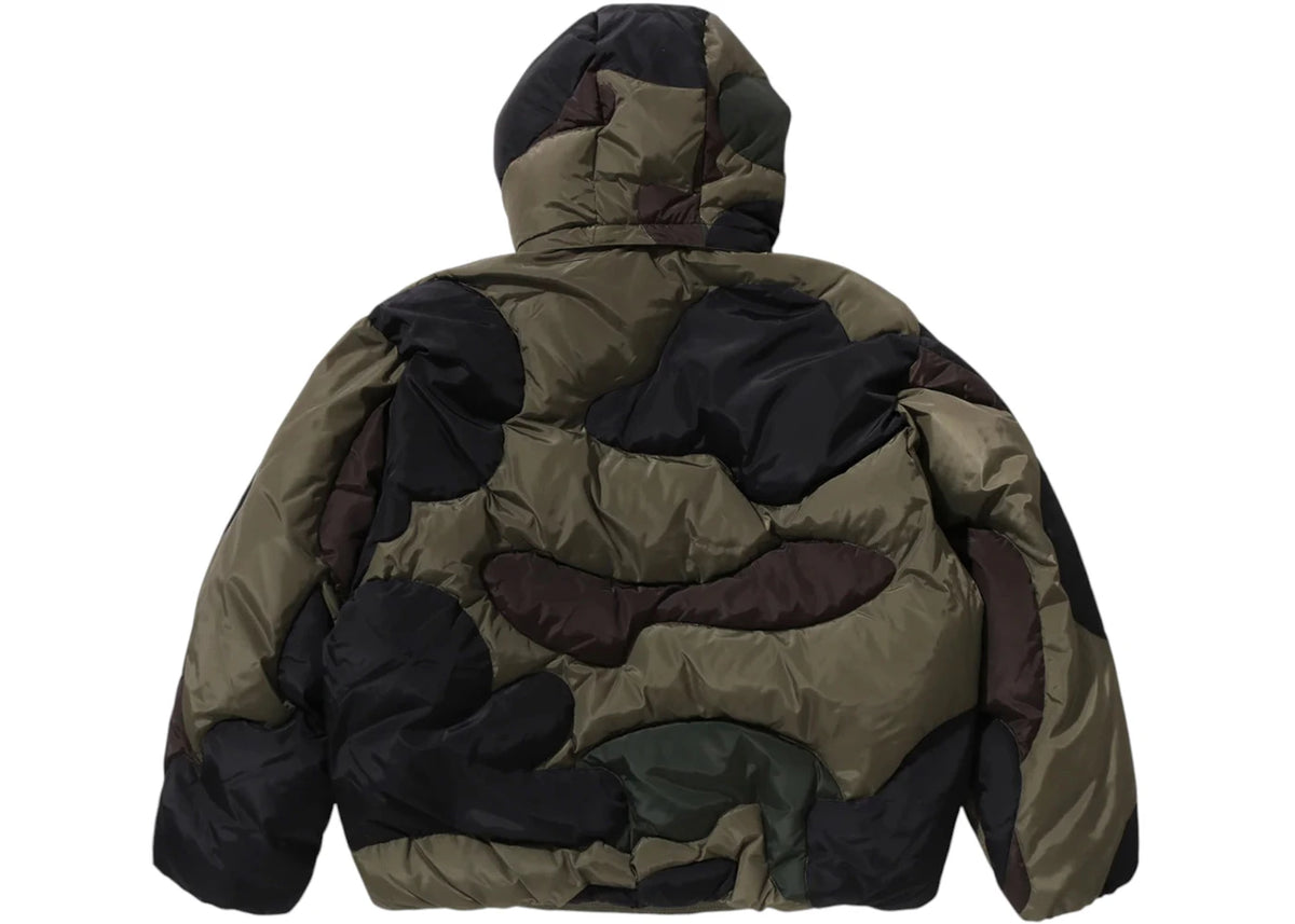 BAPE 1st Camo Nylon Down Jacket Green